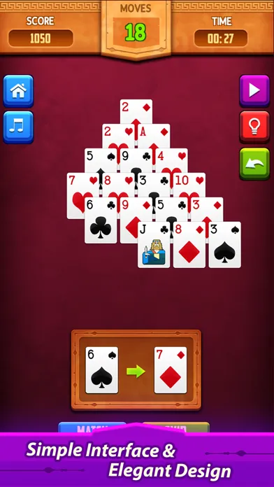 Pyramid Solitaire: Card Game Screenshots