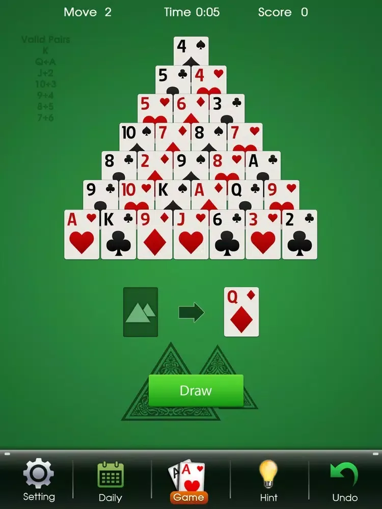 Pyramid Solitaire Blast iPad 应用截图