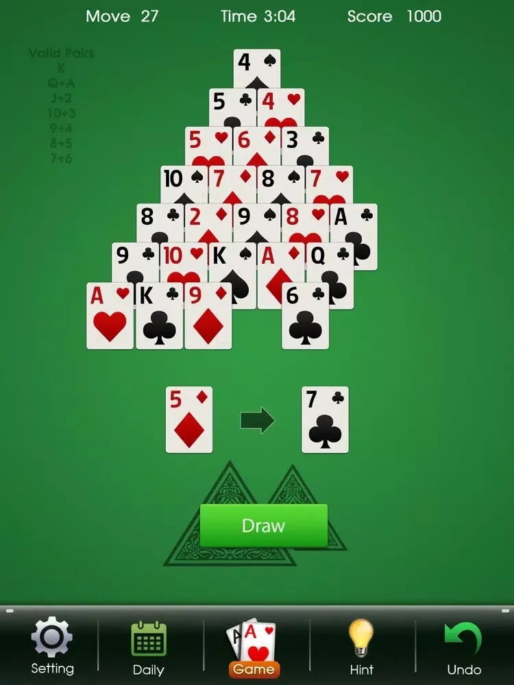 Pyramid Solitaire Blast iPad 应用截图