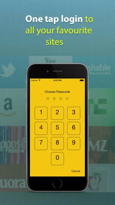 Password Manager - A Secret Vault for Your Digital Wallet with Fingerprint & Passcode Screenshots