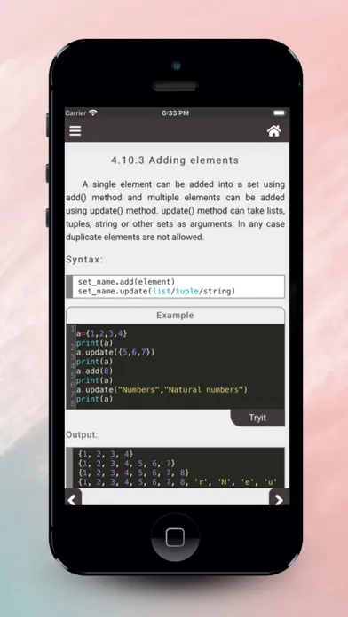 Ảnh chụp màn hình của Python Code Play