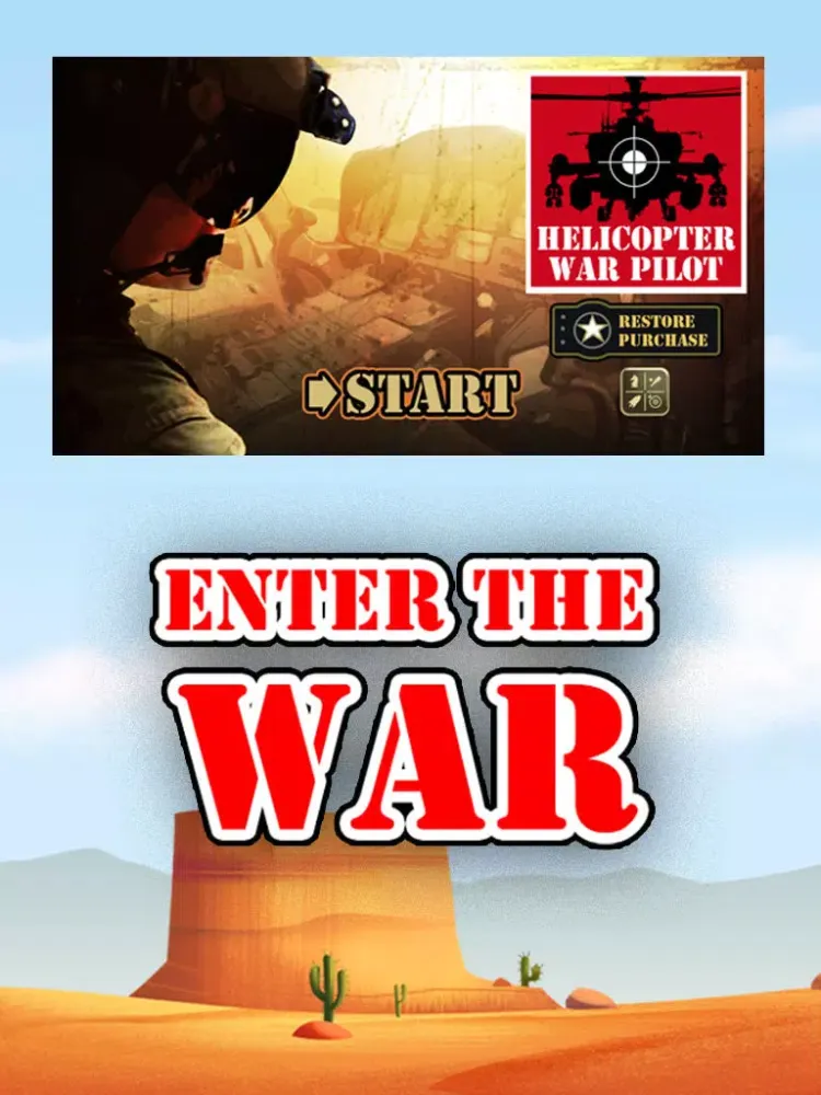 صور Helicopter War Pilot – Ultimate Flying & Shooting Action Game in the Skies iPad 