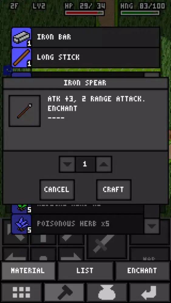 Tangkapan layar Alchemic Dungeons Lite
