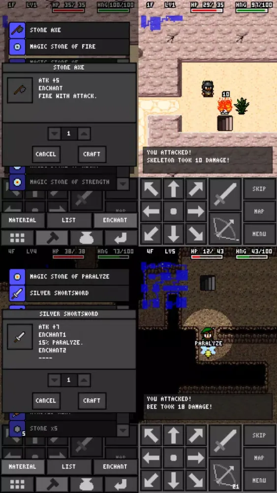 Tangkapan layar Alchemic Dungeons Lite