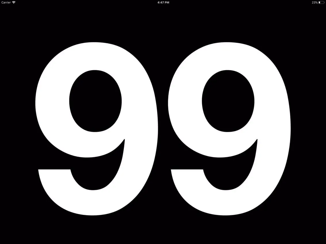 Tangkapan skrin BigCounter iPad 
