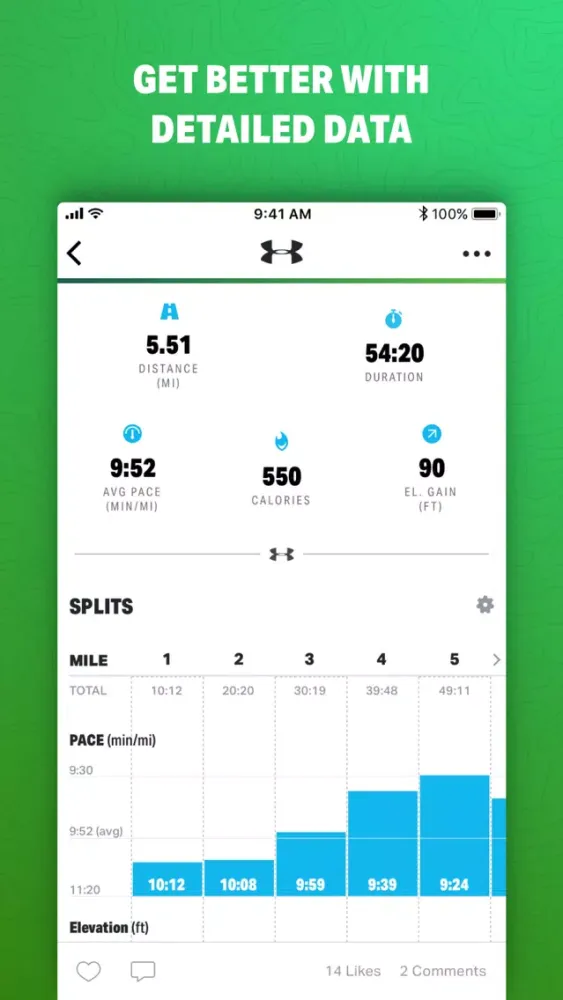Tangkapan skrin Map My Hike by Under Armour