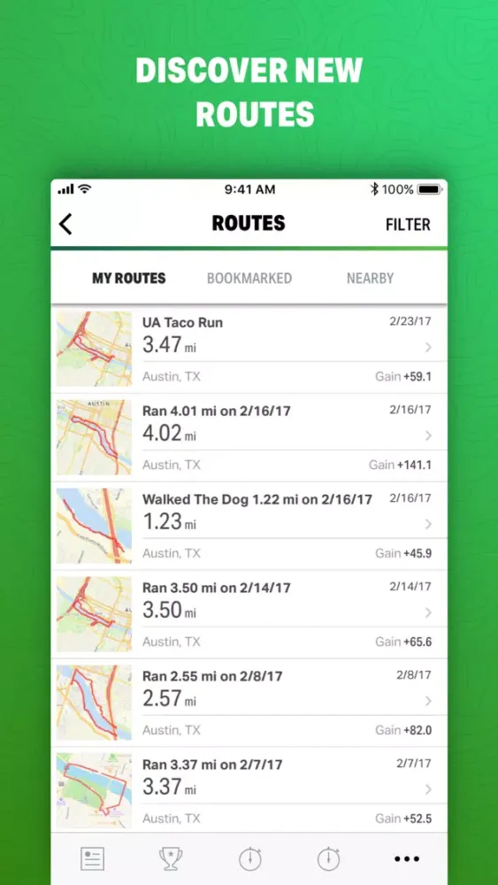 Tangkapan skrin Map My Hike by Under Armour