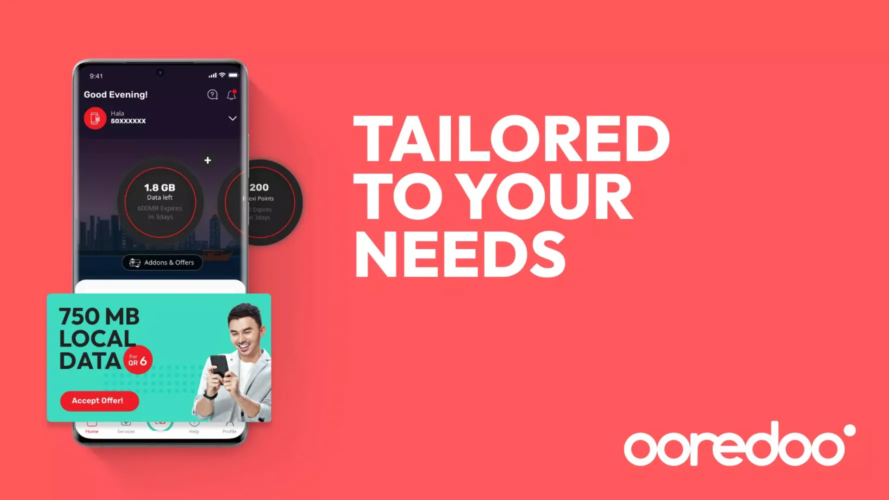 Zrzuty ekranu Ooredoo Qatar