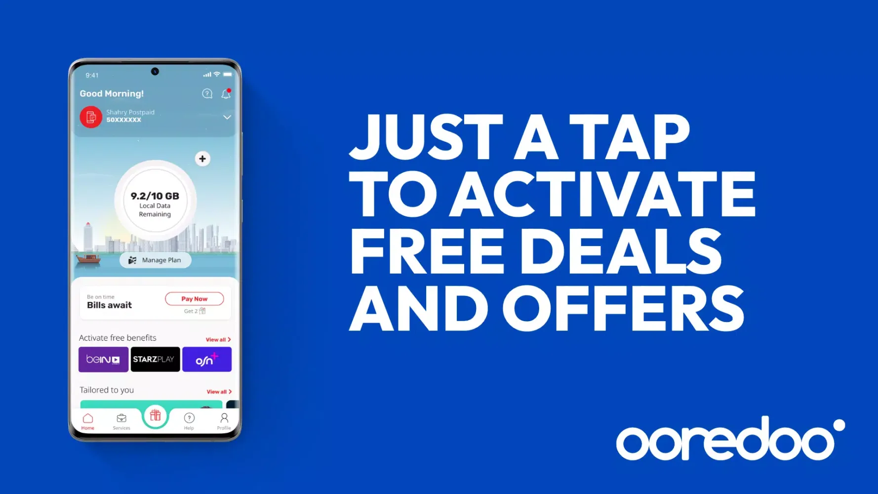 Zrzuty ekranu Ooredoo Qatar