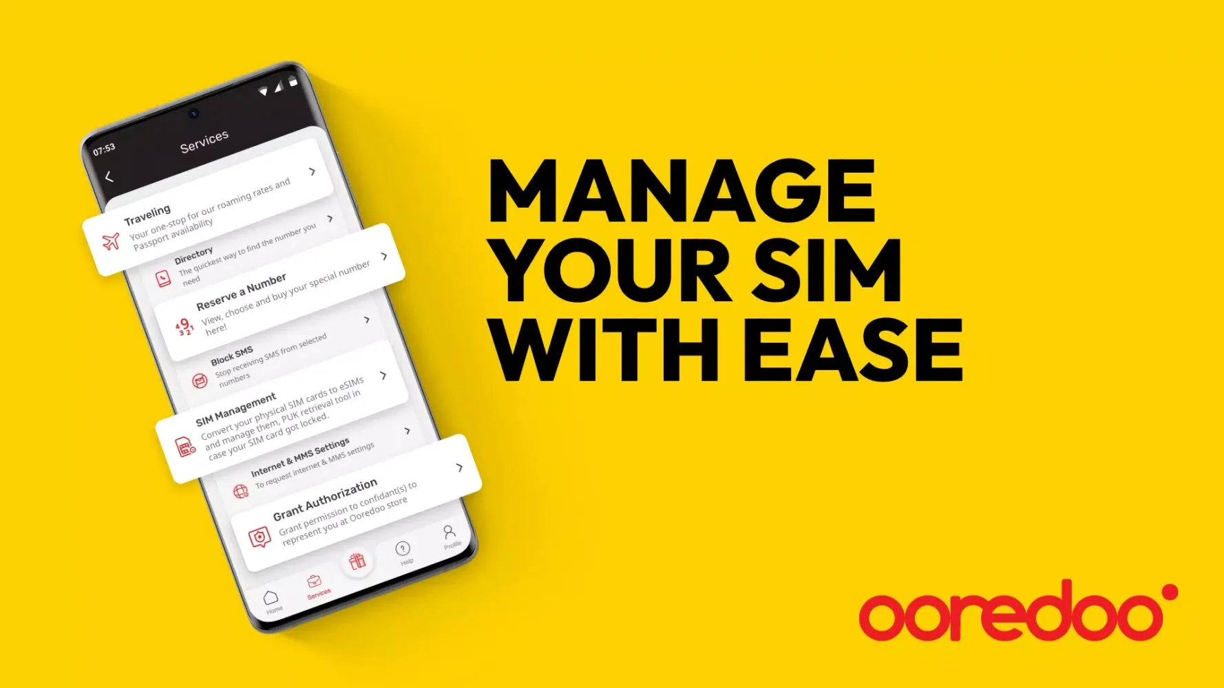 Zrzuty ekranu Ooredoo Qatar