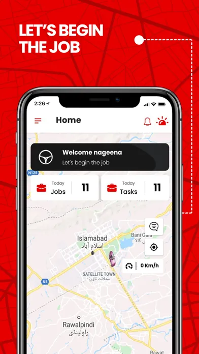 Capturas de tela do Vodafone IoT – Fleet Driver