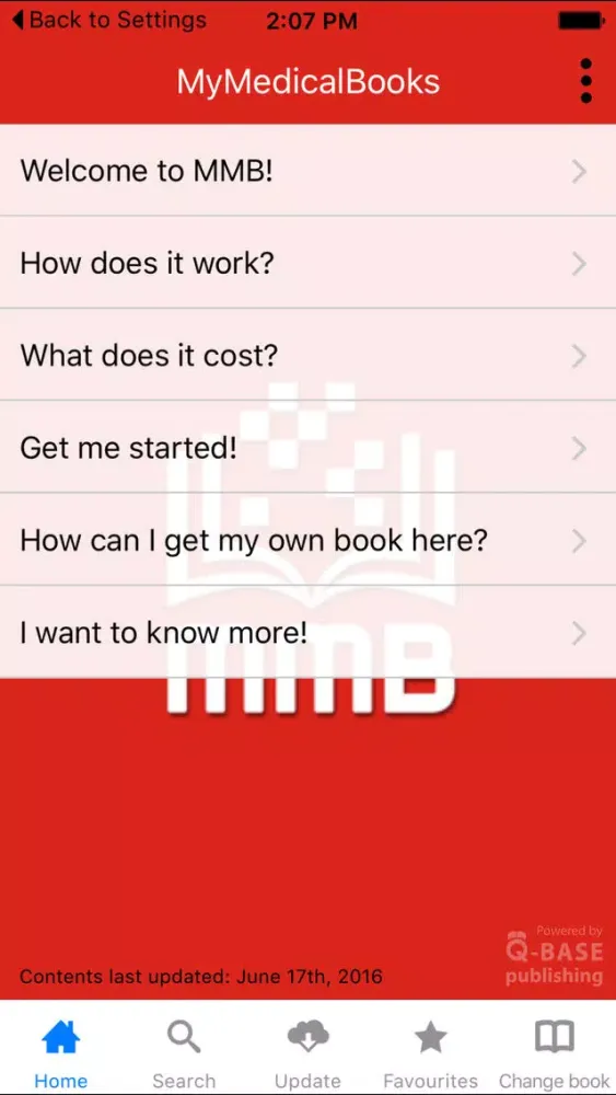 Capturas de tela do MyMedicalBooks