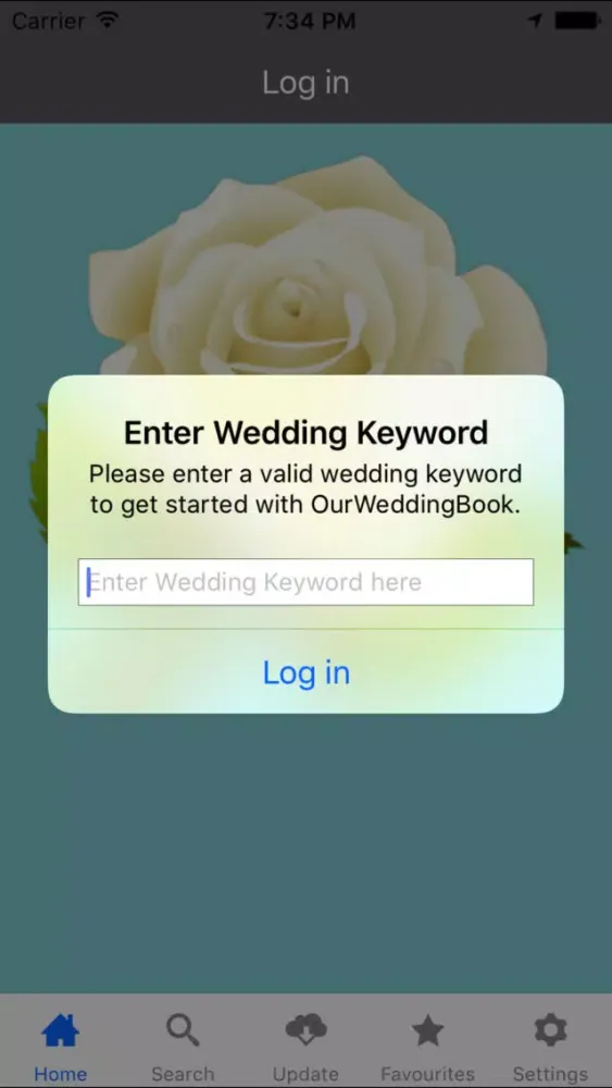 Tangkapan skrin OurWeddingBook