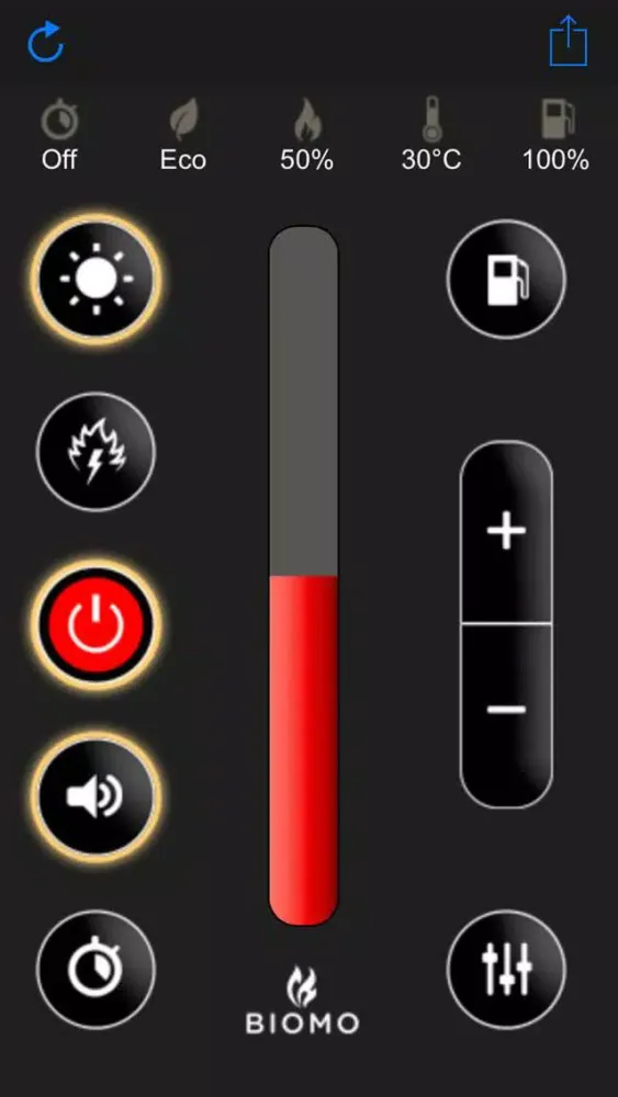 تصاویر Biomo fireplace remote