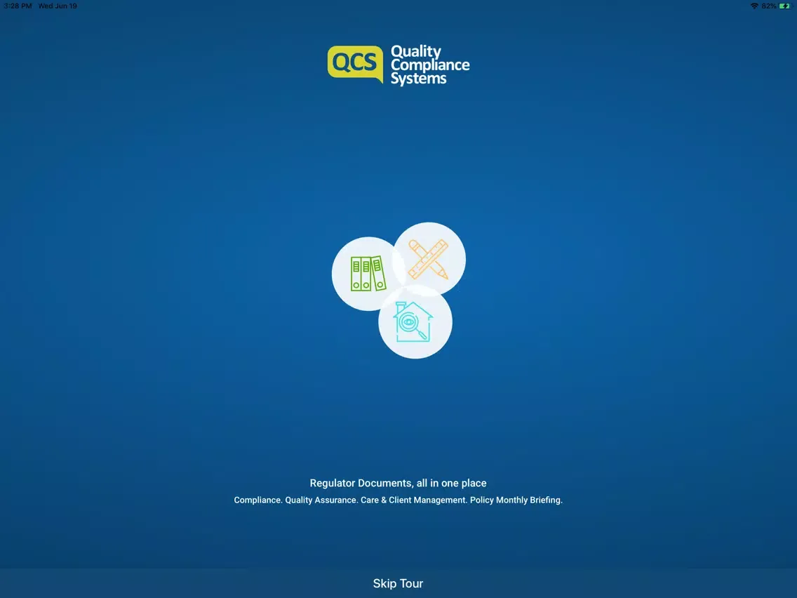 Ảnh chụp màn hình của Quality Compliance Systems iPad 
