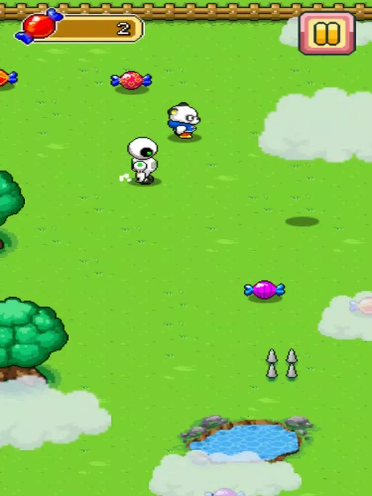 Tangkapan layar Pandas eat candy iPad 