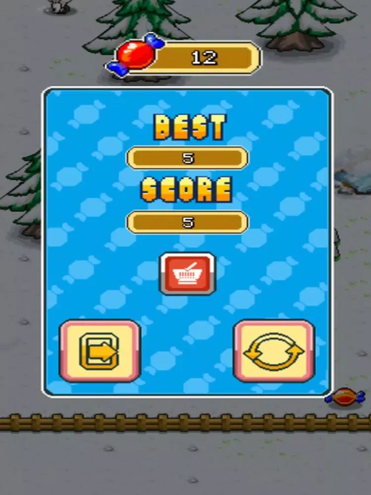 Tangkapan layar Pandas eat candy iPad 