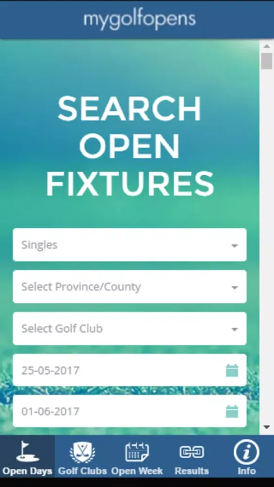 My Golf Opens Screenshots