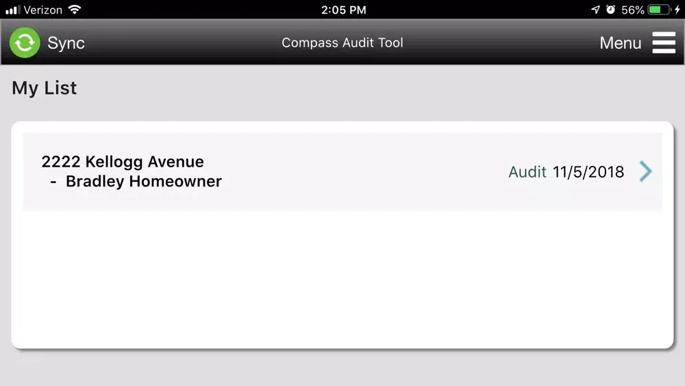 Compass Audit Tool - QHEC Screenshots