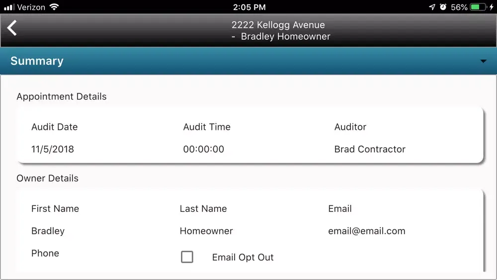 Compass Audit Tool - QHEC Screenshots