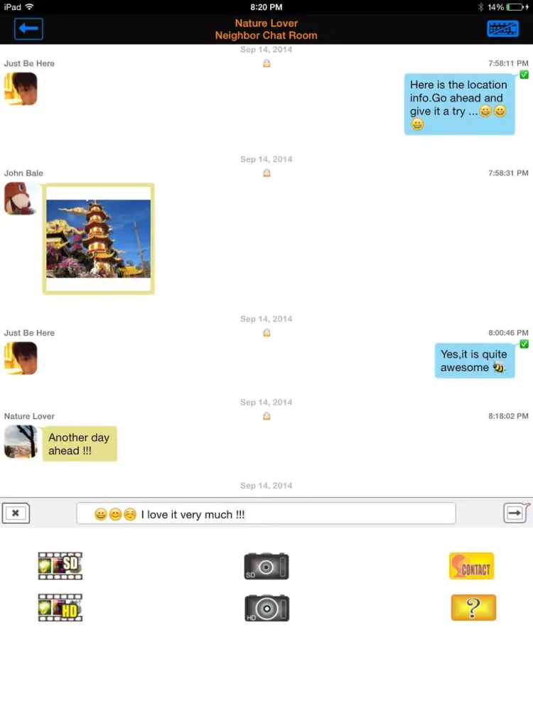 تصاویر QIK CHAT iPad 