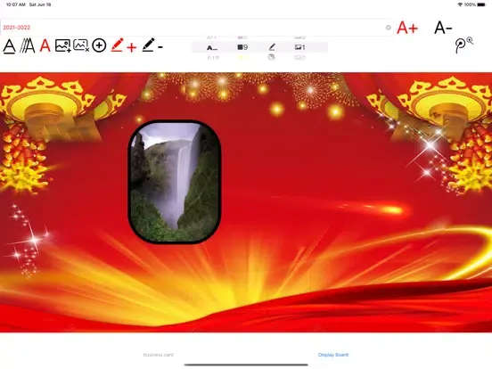 Capturas de pantalla de Business card making iPad 