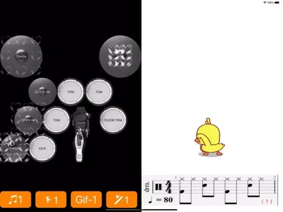 Tangkapan skrin Jazz Drum iPad 