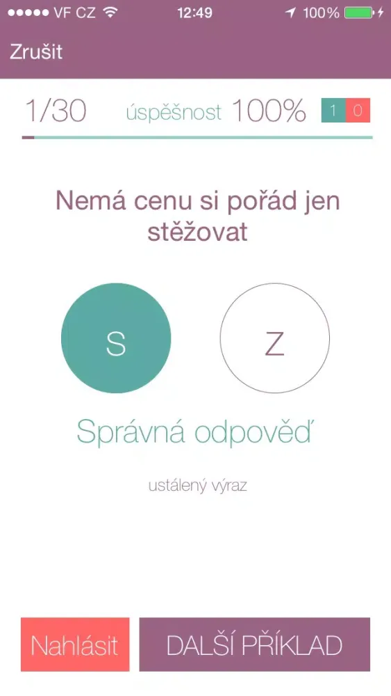 Ảnh chụp màn hình của Nauč se Pravopis