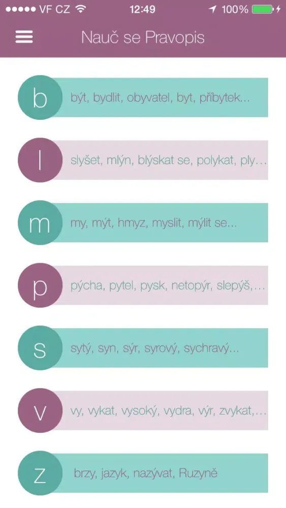 Ảnh chụp màn hình của Nauč se Pravopis