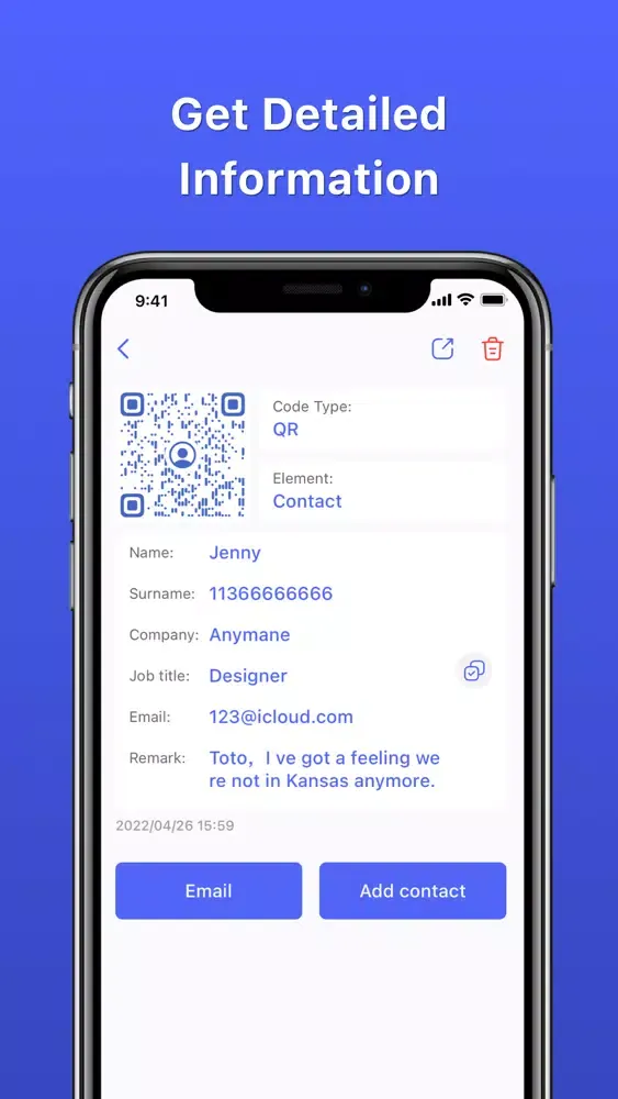 Screenshot di QR Code Scanner, Generator
