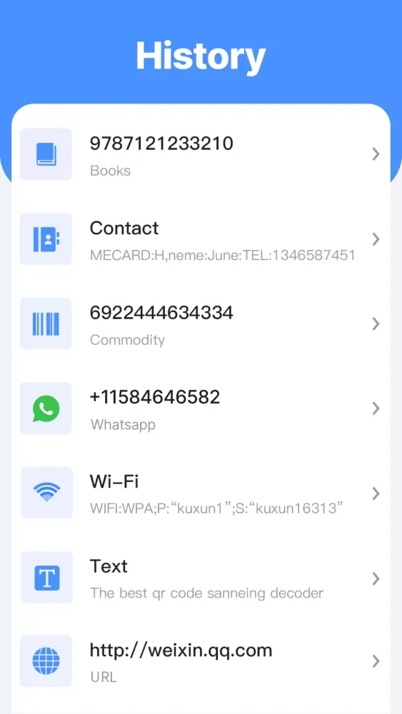 Capturas de tela do QR & Barcode Scanner