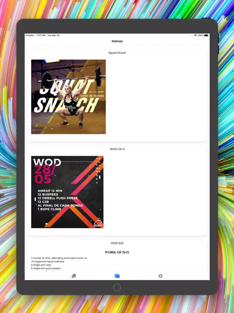 Скриншоты Notificaciones QR4FIT iPad 