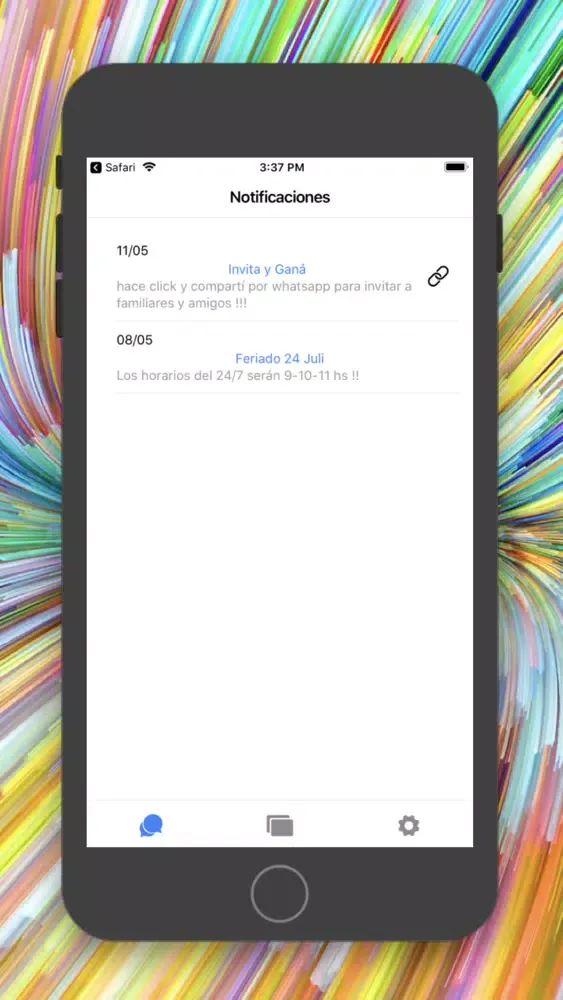 Скриншоты Notificaciones QR4FIT