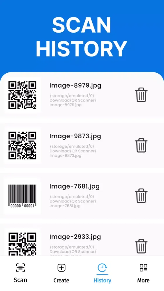 QR Code Scanner سکرین شاٹس