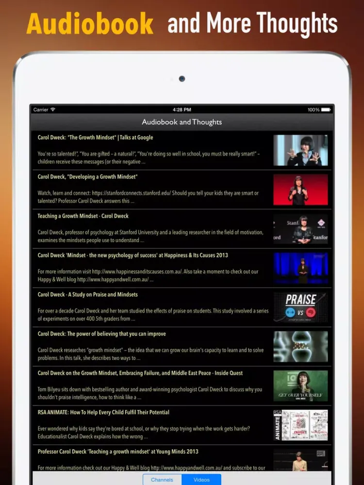 Mindset: The New Psychology of Success iPad  Screenshots