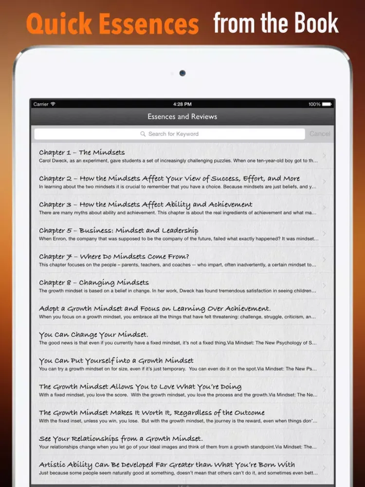 Mindset: The New Psychology of Success iPad  Screenshots