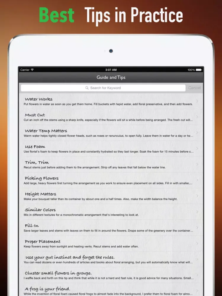 DIY Flower Arranging for Beginners:Guide and Tips iPad  Screenshots