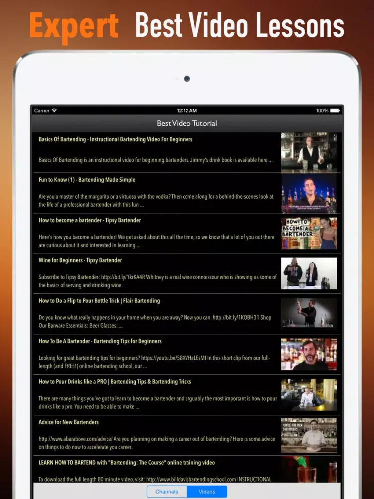 ภาพหน้าจอของ Bartender for Beginners:Tips and Tutorial iPad 