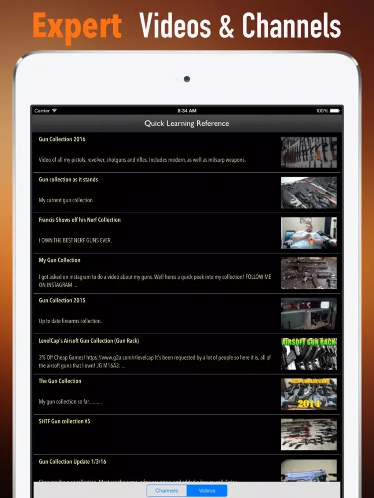 Tangkapan layar QRC281WPGunColletion iPad 