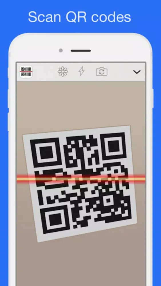 ภาพหน้าจอของ QR Code Reader for iPhone & iPad