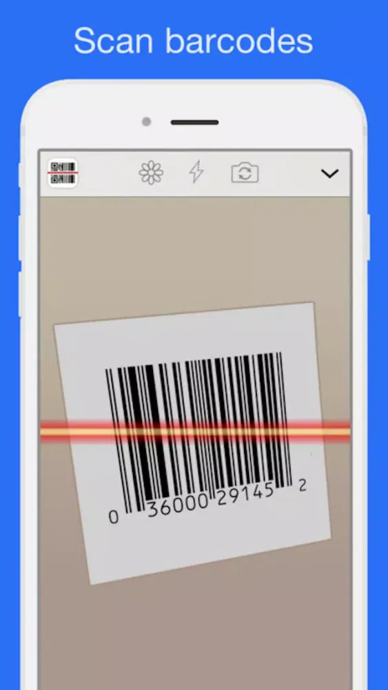 ภาพหน้าจอของ QR Code Reader for iPhone & iPad
