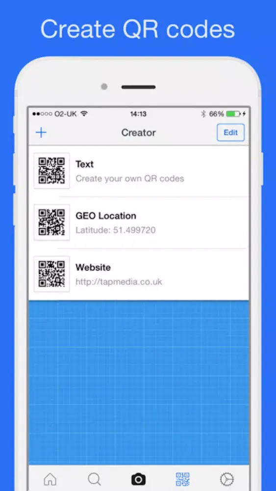 ภาพหน้าจอของ QR Code Reader for iPhone & iPad