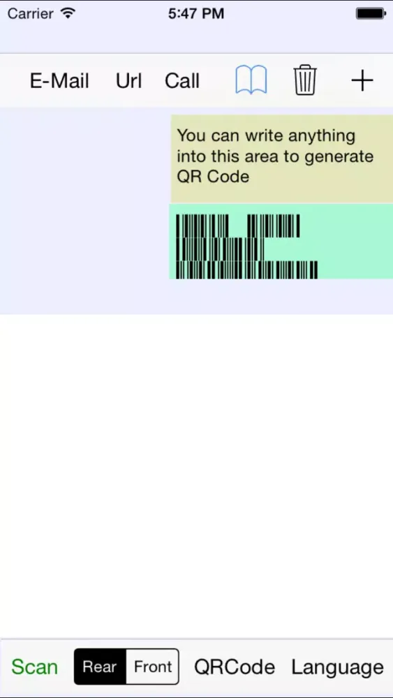 QR-Code and Barcode Scanner & Generator with Control from file option应用截图