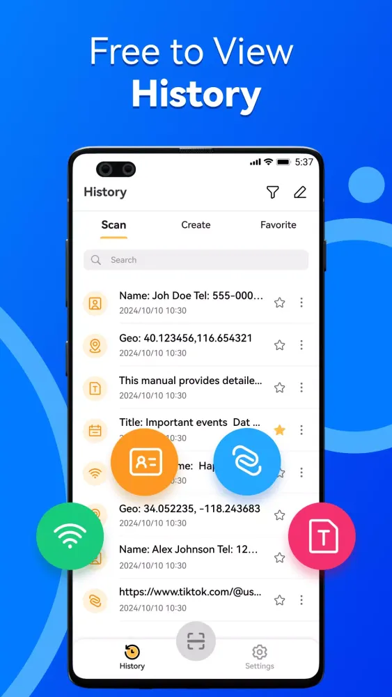 QR Code Reader, Barcode Scan スクリーンショット