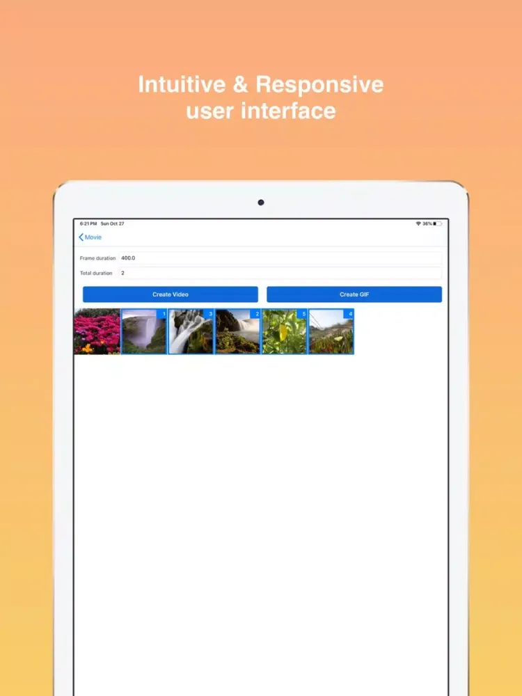 Capturas de pantalla de Pictovid - Video & GIF Creator iPad 