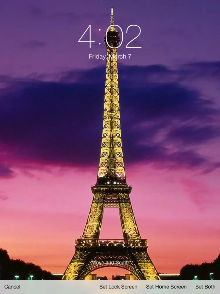 Wallpaper Set – Adjust Wallpaper for iOS7 home screen and lock screen iPad  Screenshots