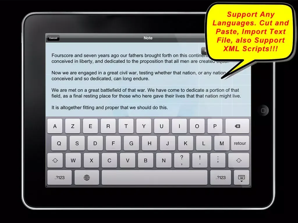 صور Quick Teleprompter iPad 
