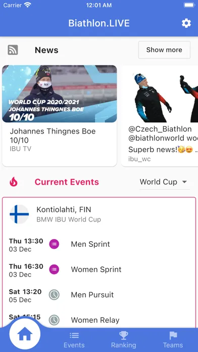 Biathlon.LIVE স্ক্রিনশট