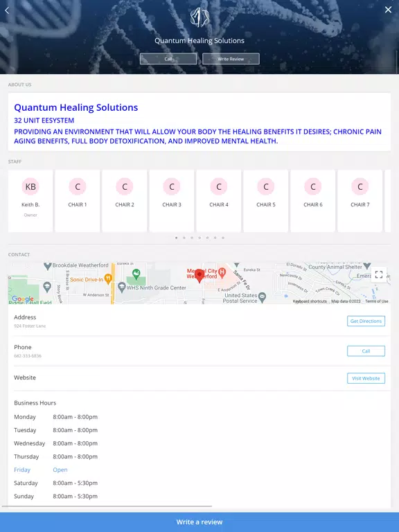 Quantum Healing Solutions iPad  스크린샷