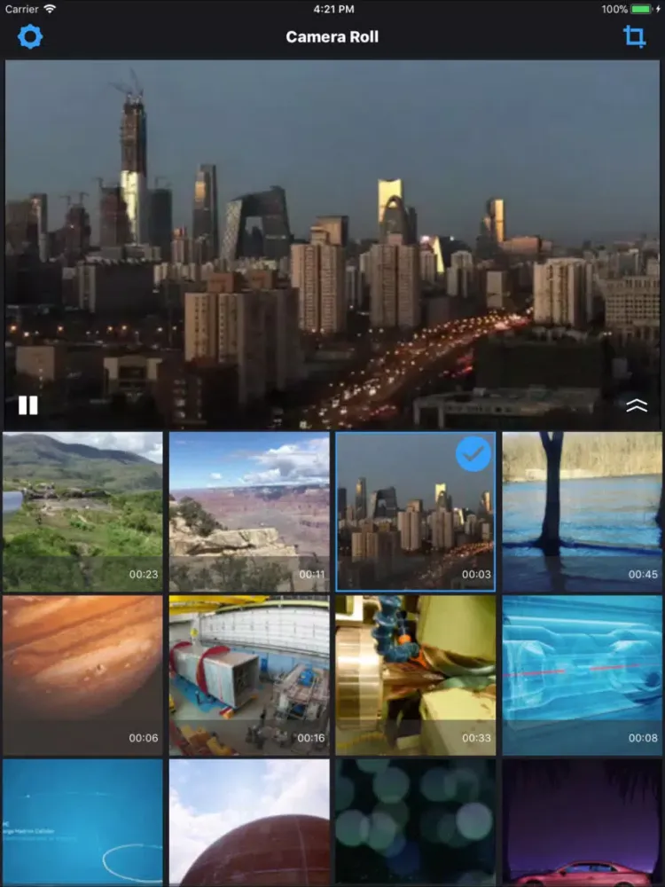 Video Editor - resize & crop iPad  স্ক্রিনশট